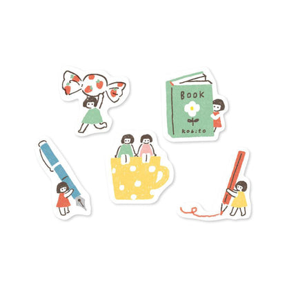 Furukawa Washi Sticker - Little People - Flake Stickers