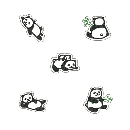 Furukawa Washi Sticker - Panda - Flake Stickers