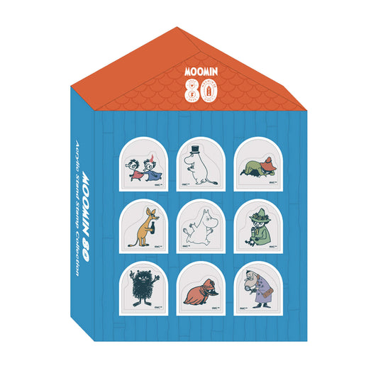 Futaba Moomin 80th Anniversary Acrylic Stand Stamp Collection BOX 1 - Rubber Stamps