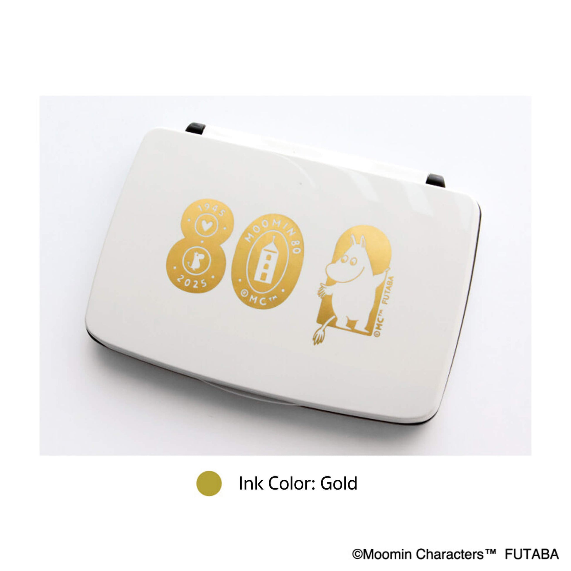 Futaba Moomin 80th Anniversary Stamp Ink Pad Gold - Stamp Ink Pads
