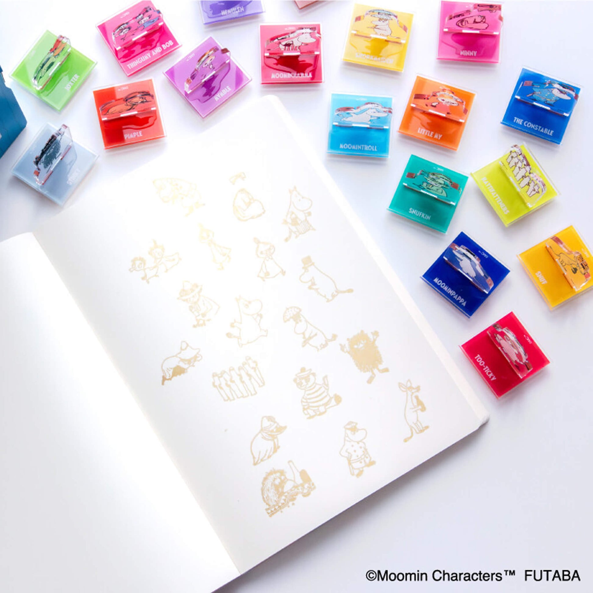 Futaba Moomin 80th Anniversary Stamp Ink Pad Gold - Stamp Ink Pads