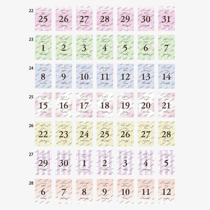 Himekuri 2026 Daily Sticky Calendar - Awairo - 2026 Calendars