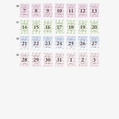 Himekuri 2026 Daily Sticky Calendar - Awairo - 2026 Calendars