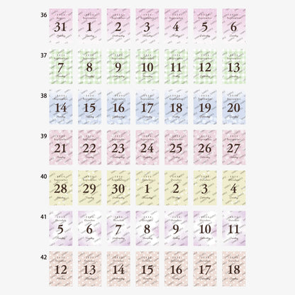 Himekuri 2026 Daily Sticky Calendar - Awairo - 2026 Calendars