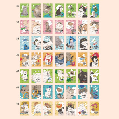 Himekuri 2026 Daily Sticky Calendar - Cat - 2026 Calendars