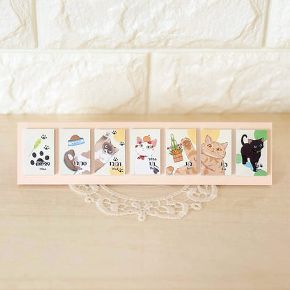 Himekuri 2026 Daily Sticky Calendar - Cat - 2026 Calendars