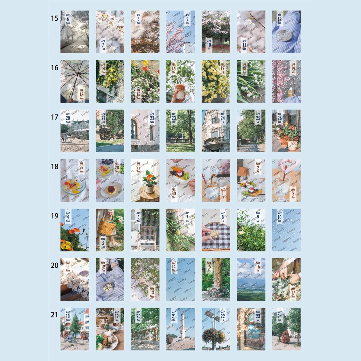 Himekuri 2026 Daily Sticky Calendar - Memory - 2026 Calendars