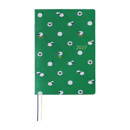 Hobonichi Techo HON A5 2027 - Bow & Tie: Sheep Sheep Sheep - 2027 Planners & Diaries