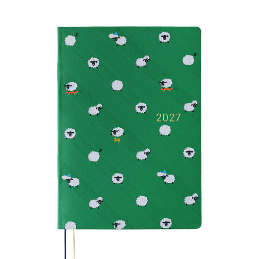 Hobonichi Techo HON A5 2027 - Bow & Tie: Sheep Sheep Sheep - 2027 Planners & Diaries