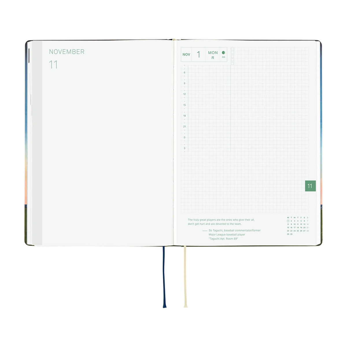 Hobonichi Techo HON A5 2027 - Hiroko Kubota: String Telephone Until the Moon is Full - 2027 Planners & Diaries