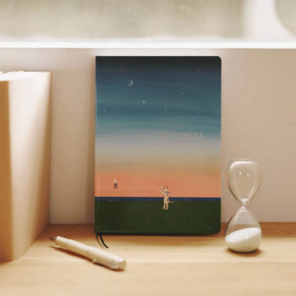 Hobonichi Techo HON A5 2027 - Hiroko Kubota: String Telephone Until the Moon is Full - 2027 Planners & Diaries