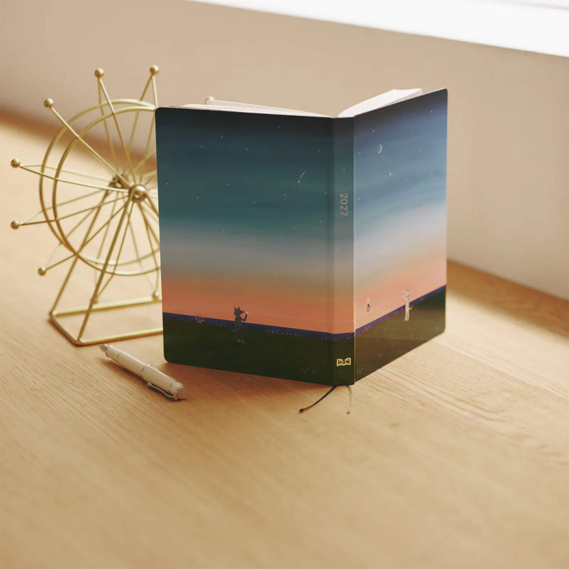 Hobonichi Techo HON A5 2027 - Hiroko Kubota: String Telephone Until the Moon is Full - 2027 Planners & Diaries
