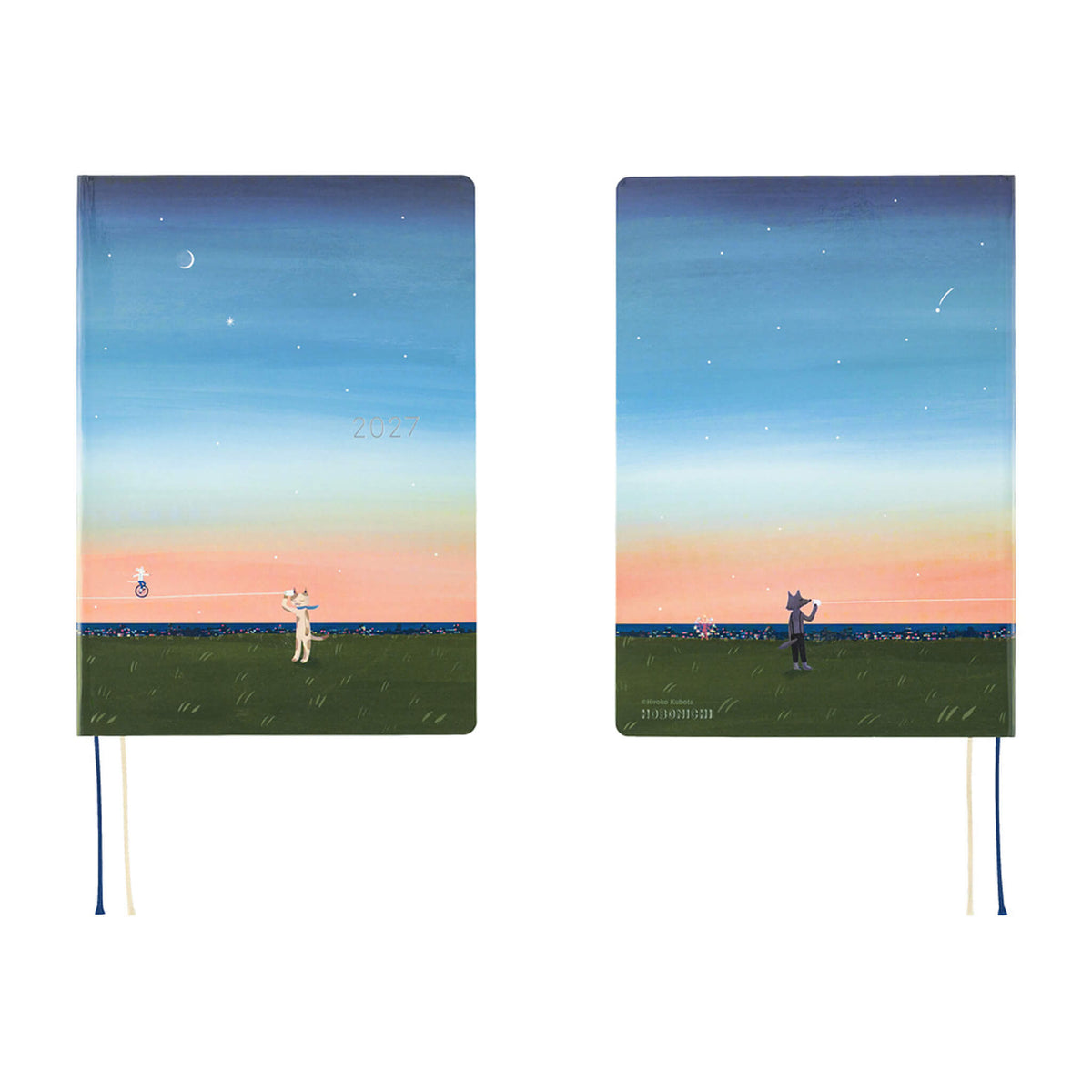 Hobonichi Techo HON A5 2027 - Hiroko Kubota: String Telephone Until the Moon is Full - 2027 Planners & Diaries