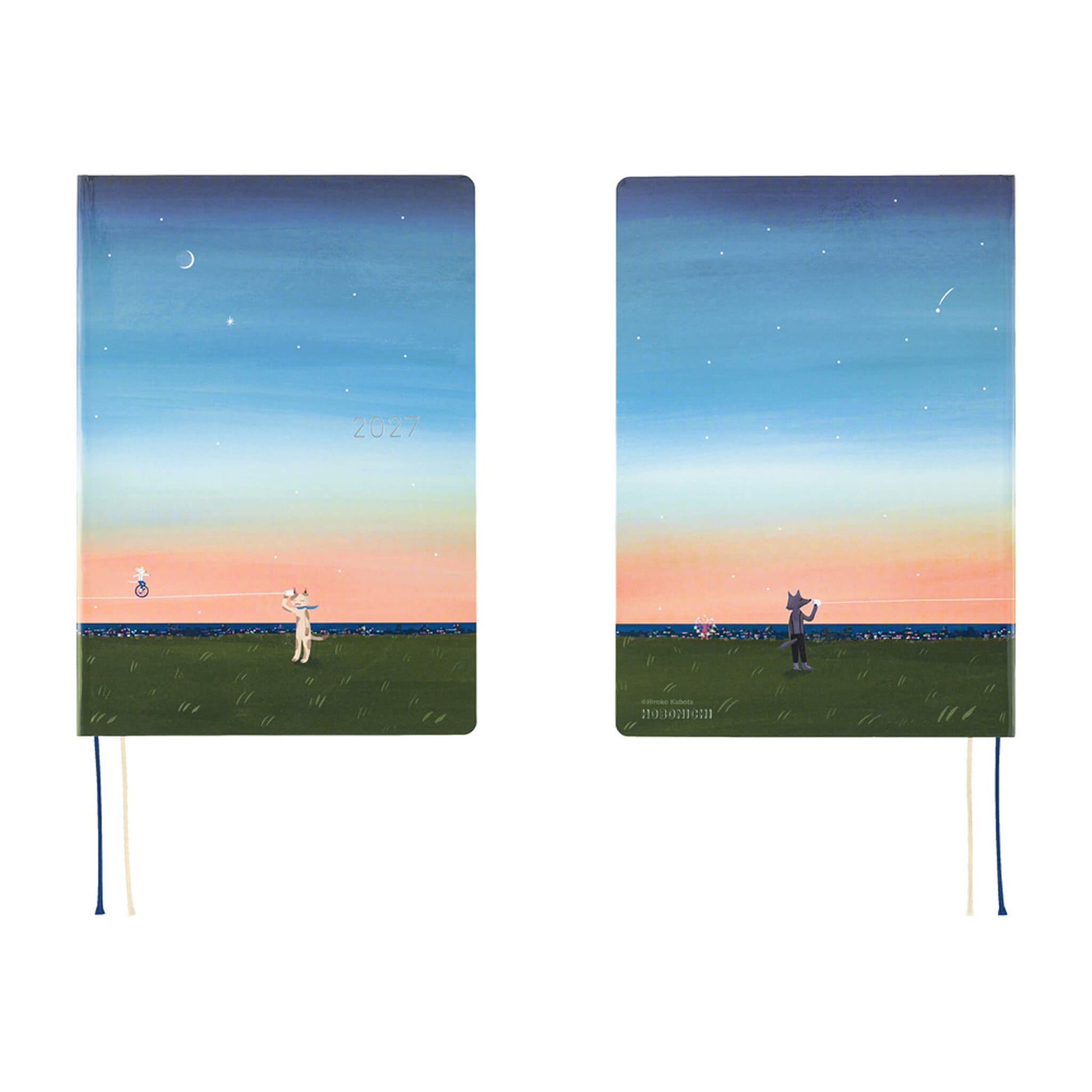 Hobonichi Techo HON A5 2027 - Hiroko Kubota: String Telephone Until the Moon is Full - 2027 Planners & Diaries