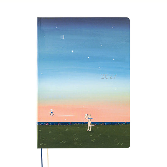 Hobonichi Techo HON A5 2027 - Hiroko Kubota: String Telephone Until the Moon is Full - 2027 Planners & Diaries