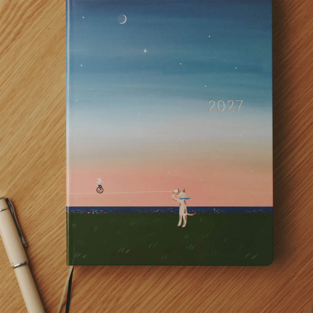 Hobonichi Techo HON A5 2027 - Hiroko Kubota: String Telephone Until the Moon is Full - 2027 Planners & Diaries