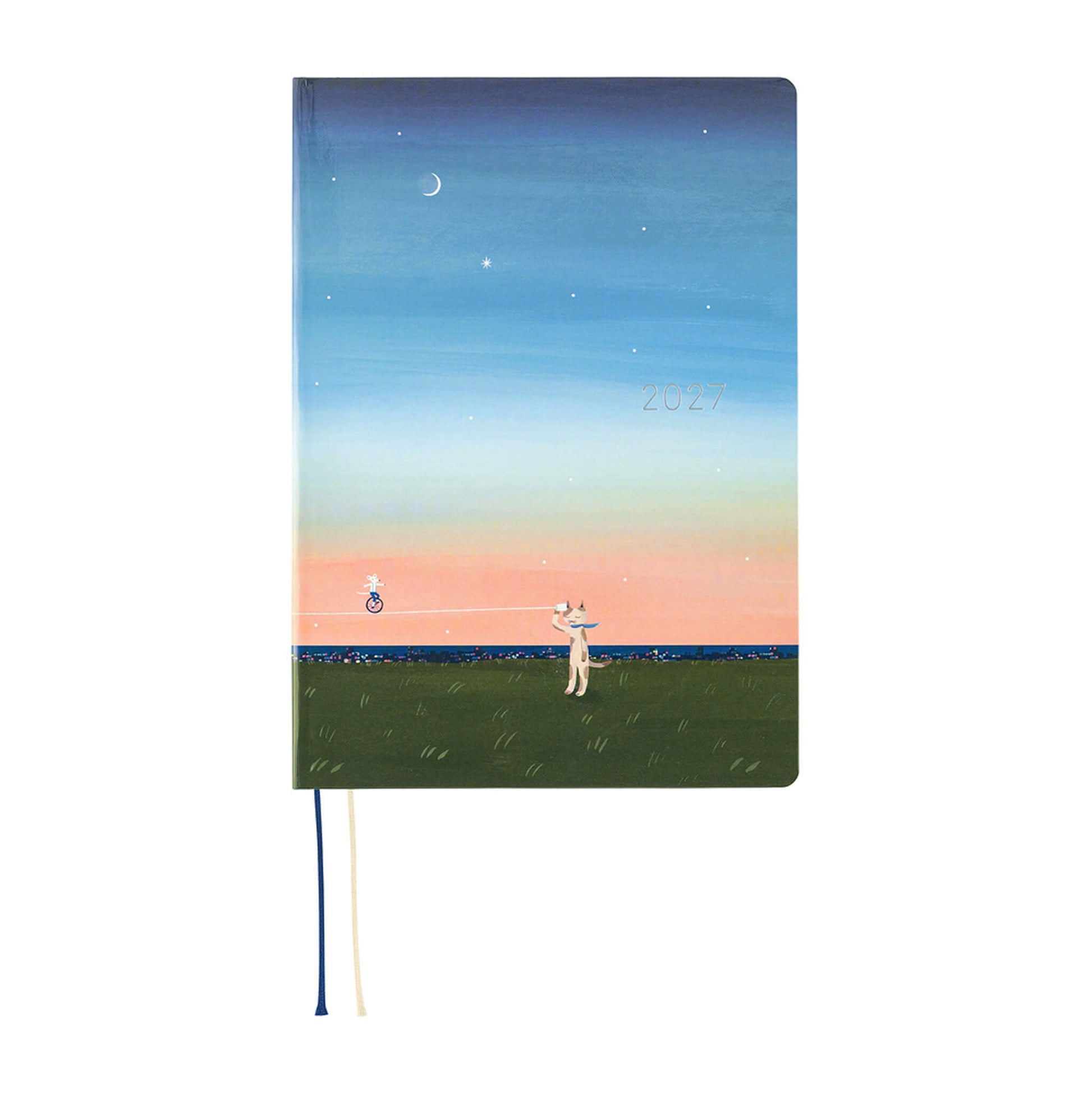 Hobonichi Techo HON A5 2027 - Hiroko Kubota: String Telephone Until the Moon is Full - 2027 Planners & Diaries
