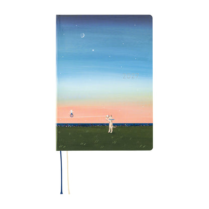 Hobonichi Techo HON A5 2027 - Hiroko Kubota: String Telephone Until the Moon is Full - 2027 Planners & Diaries