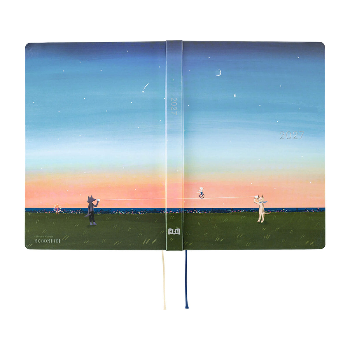 Hobonichi Techo HON A5 2027 - Hiroko Kubota: String Telephone Until the Moon is Full - 2027 Planners & Diaries