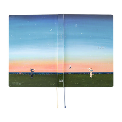 Hobonichi Techo HON A5 2027 - Hiroko Kubota: String Telephone Until the Moon is Full - 2027 Planners & Diaries