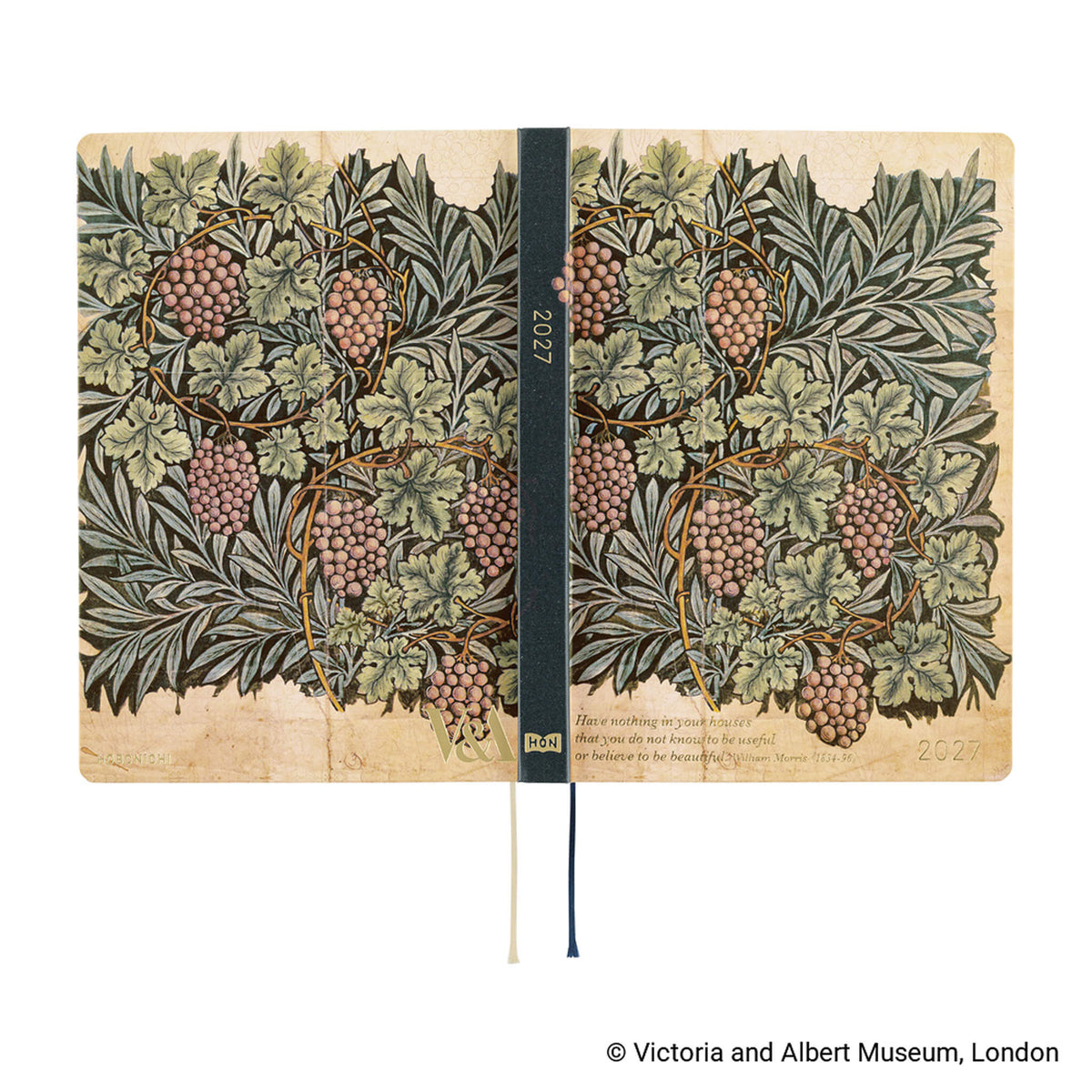 Hobonichi Techo HON A5 2027 - V&A Series: Vine - 2027 Planners & Diaries