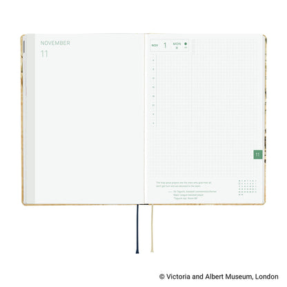 Hobonichi Techo HON A5 2027 - V&A Series: Vine - 2027 Planners & Diaries