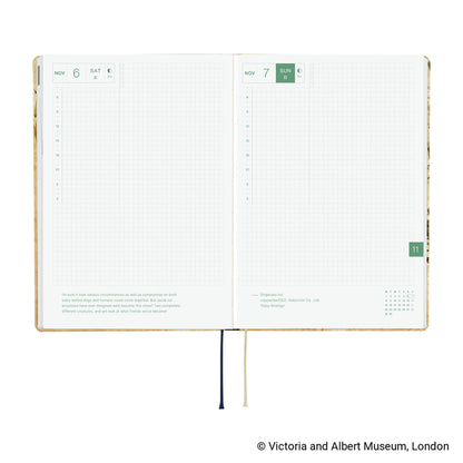 Hobonichi Techo HON A5 2027 - V&A Series: Vine - 2027 Planners & Diaries