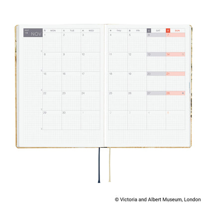 Hobonichi Techo HON A5 2027 - V&A Series: Vine - 2027 Planners & Diaries