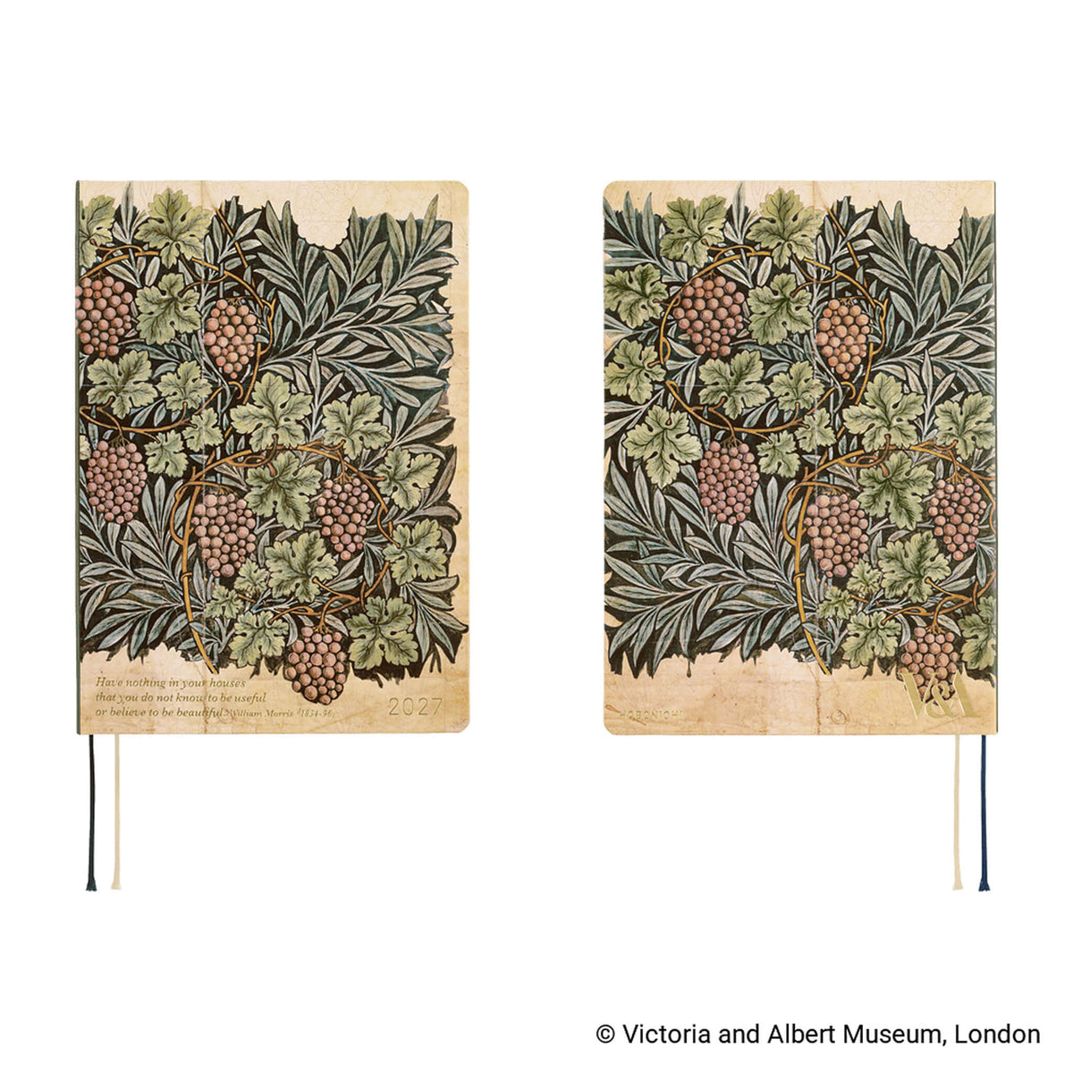 Hobonichi Techo HON A5 2027 - V&A Series: Vine - 2027 Planners & Diaries