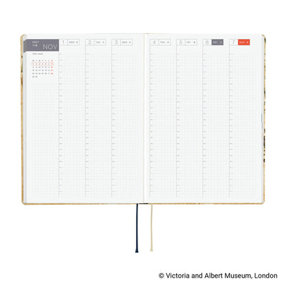 Hobonichi Techo HON A5 2027 - V&A Series: Vine - 2027 Planners & Diaries