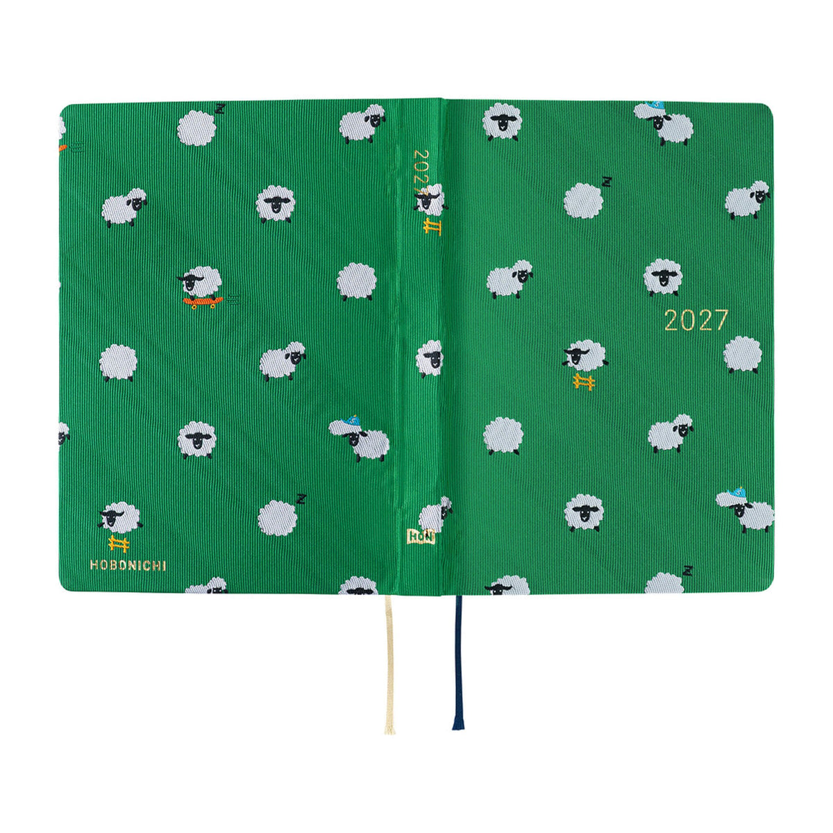 Hobonichi Techo HON A6 2027 - Bow & Tie: Sheep Sheep Sheep - 2027 Planners & Diaries