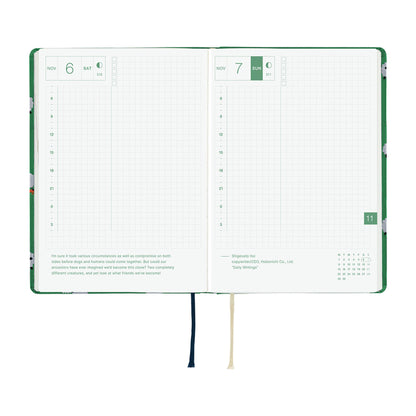 Hobonichi Techo HON A6 2027 - Bow & Tie: Sheep Sheep Sheep - 2027 Planners & Diaries
