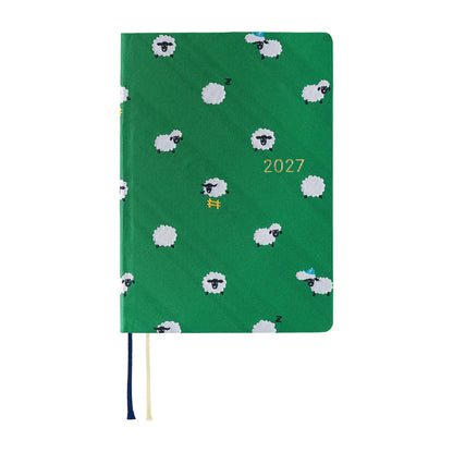 Hobonichi Techo HON A6 2027 - Bow & Tie: Sheep Sheep Sheep - 2027 Planners & Diaries