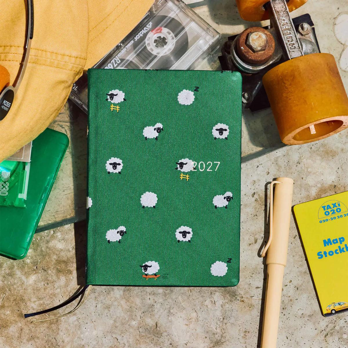 Hobonichi Techo HON A6 2027 - Bow & Tie: Sheep Sheep Sheep - 2027 Planners & Diaries