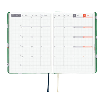 Hobonichi Techo HON A6 2027 - Bow & Tie: Sheep Sheep Sheep - 2027 Planners & Diaries