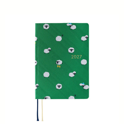Hobonichi Techo HON A6 2027 - Bow & Tie: Sheep Sheep Sheep - 2027 Planners & Diaries