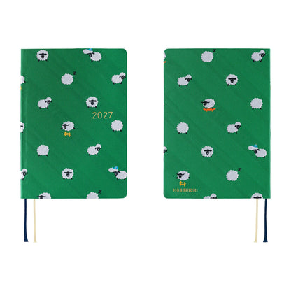 Hobonichi Techo HON A6 2027 - Bow & Tie: Sheep Sheep Sheep - 2027 Planners & Diaries