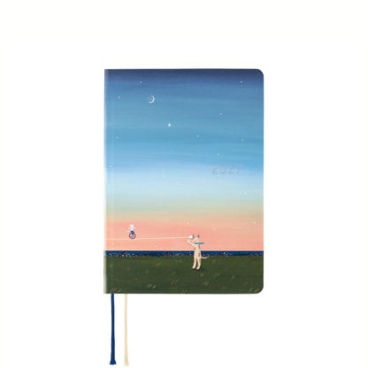 Hobonichi Techo HON A6 2027 - Hiroko Kubota: String Telephone Until the Moon is Full - 2027 Planners & Diaries