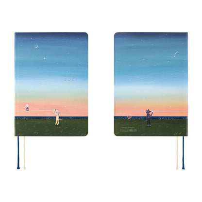 Hobonichi Techo HON A6 2027 - Hiroko Kubota: String Telephone Until the Moon is Full - 2027 Planners & Diaries