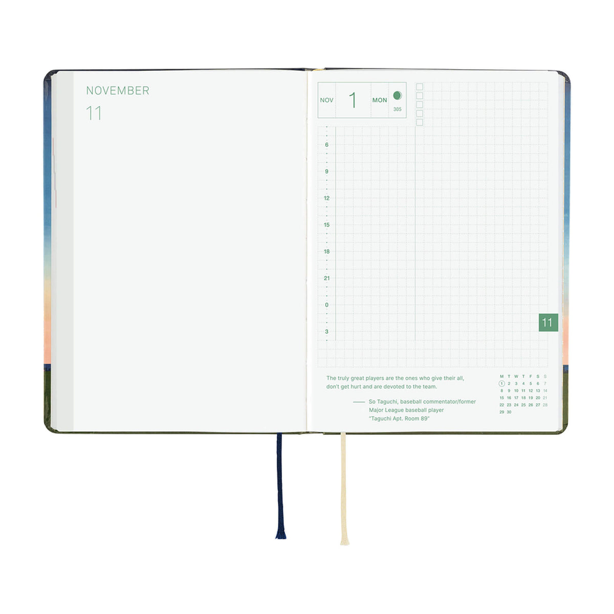 Hobonichi Techo HON A6 2027 - Hiroko Kubota: String Telephone Until the Moon is Full - 2027 Planners & Diaries
