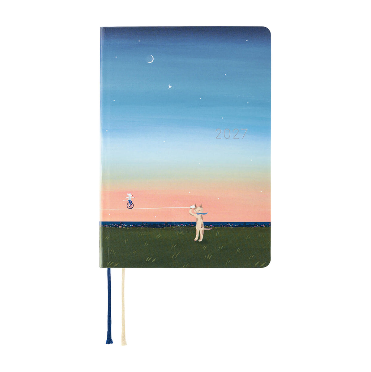 Hobonichi Techo HON A6 2027 - Hiroko Kubota: String Telephone Until the Moon is Full - 2027 Planners & Diaries
