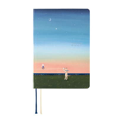 Hobonichi Techo HON A6 2027 - Hiroko Kubota: String Telephone Until the Moon is Full - 2027 Planners & Diaries