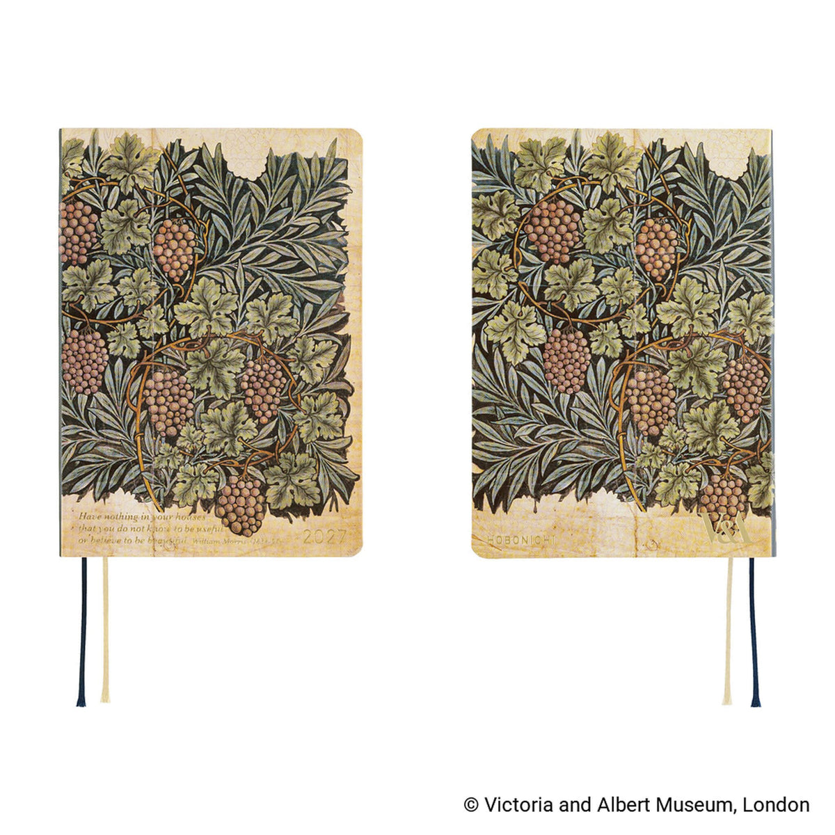 Hobonichi Techo HON A6 2027 - V&A Series: Vine - 2027 Planners & Diaries