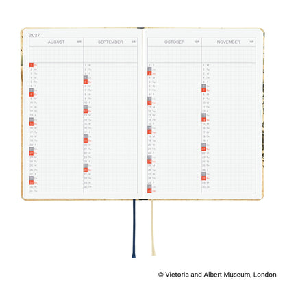 Hobonichi Techo HON A6 2027 - V&A Series: Vine - 2027 Planners & Diaries