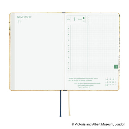Hobonichi Techo HON A6 2027 - V&A Series: Vine - 2027 Planners & Diaries