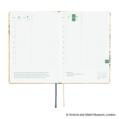 Hobonichi Techo HON A6 2027 - V&A Series: Vine - 2027 Planners & Diaries