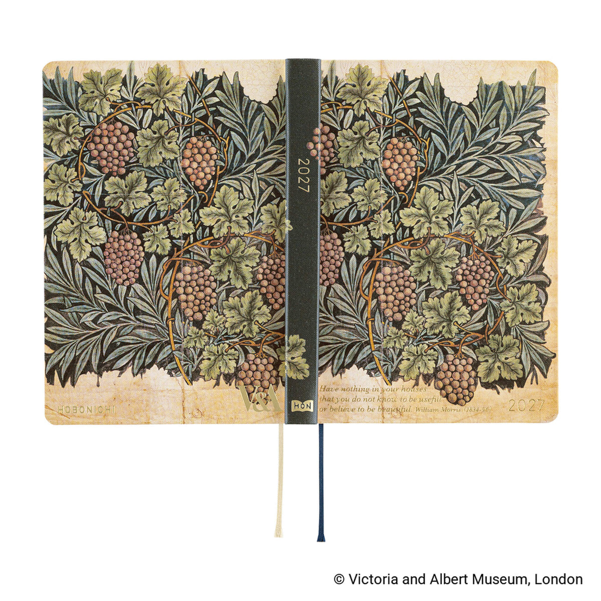 Hobonichi Techo HON A6 2027 - V&A Series: Vine - 2027 Planners & Diaries