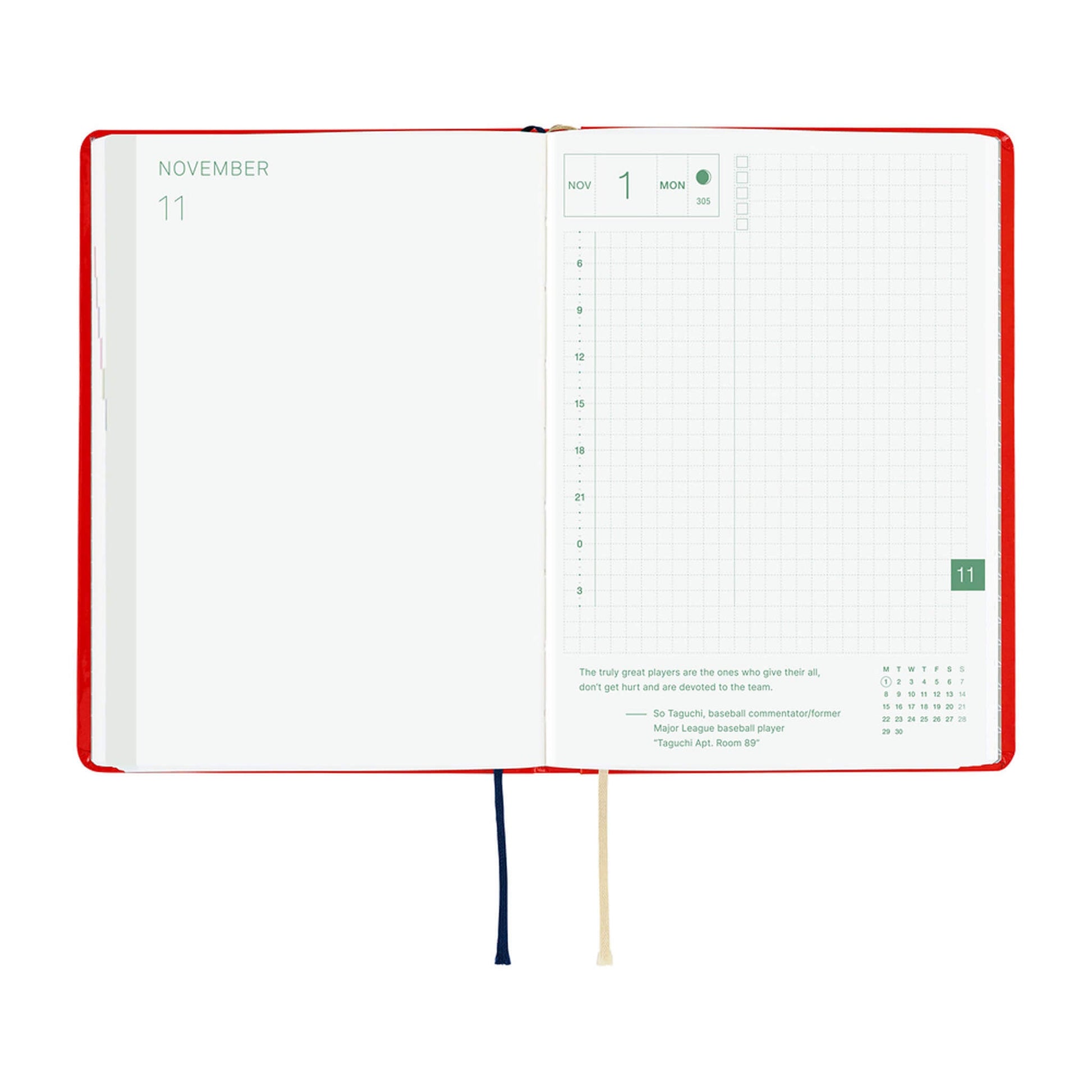 Hobonichi Techo HON A6 2027 - Yumi Kitagishi: White Cat and Rabbit’s Tea Room - 2027 Planners & Diaries