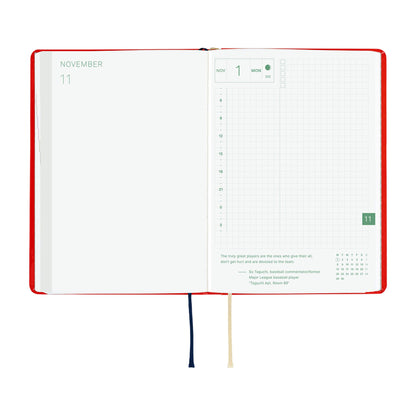 Hobonichi Techo HON A6 2027 - Yumi Kitagishi: White Cat and Rabbit’s Tea Room - 2027 Planners & Diaries