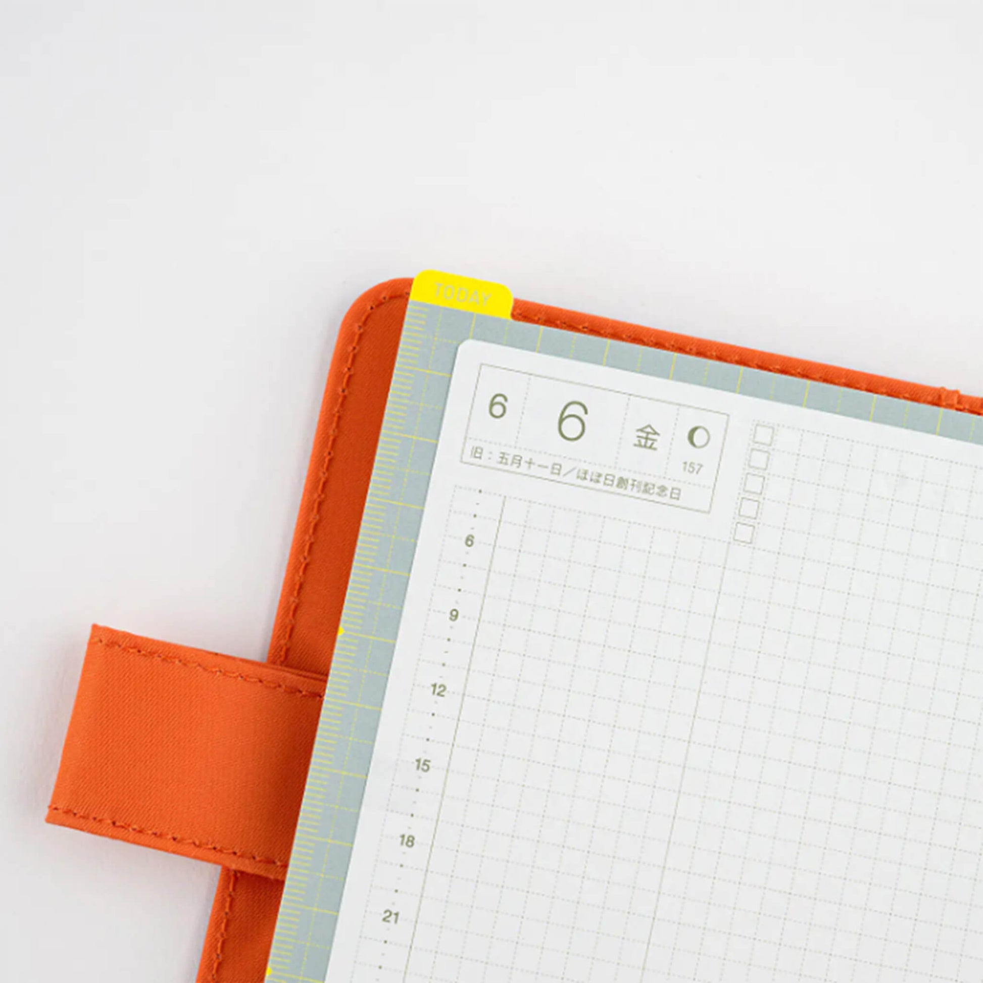 Hobonichi Techo Pencil Board for Weeks - Ice Gray × Yellow - Pencil Boards